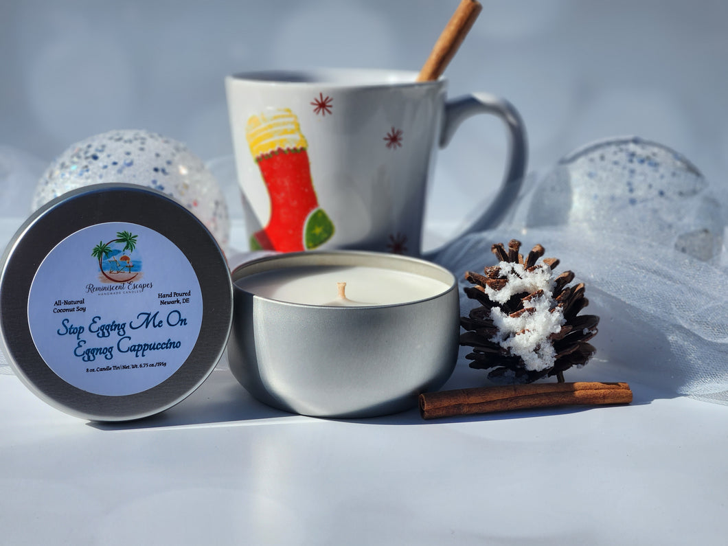 Eggnog Cappuccino Candle 8 oz. Tin