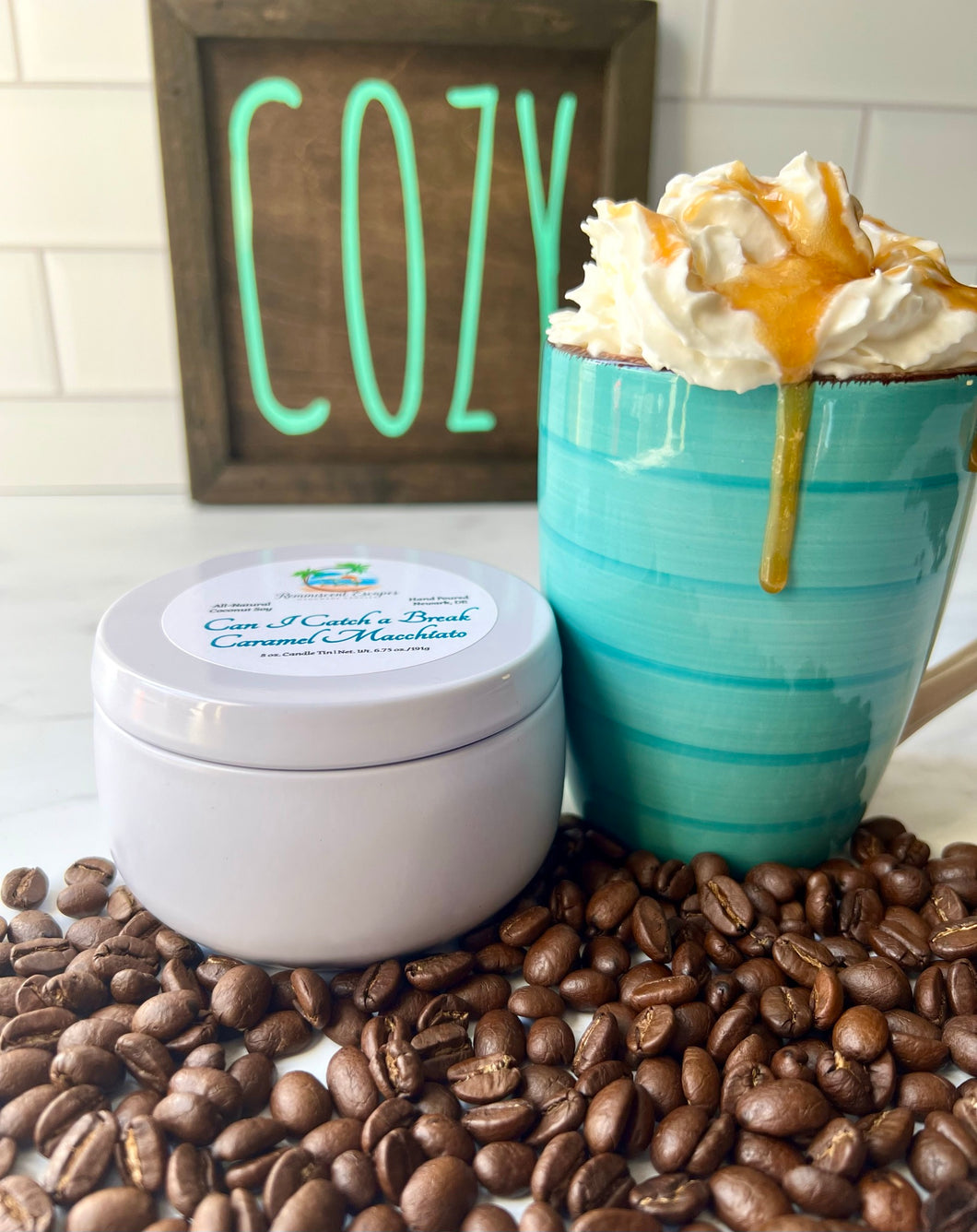 Caramel Macchiato Candle 8 oz. Tin